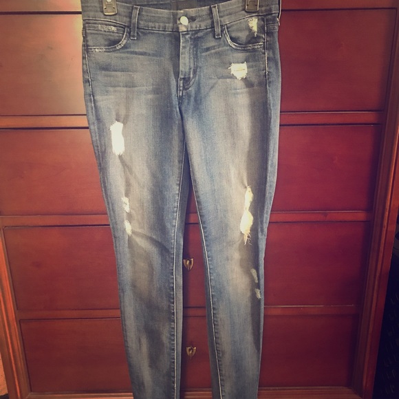 Koral Denim - Koral Rose Destroyed Skinny Jeans- 27